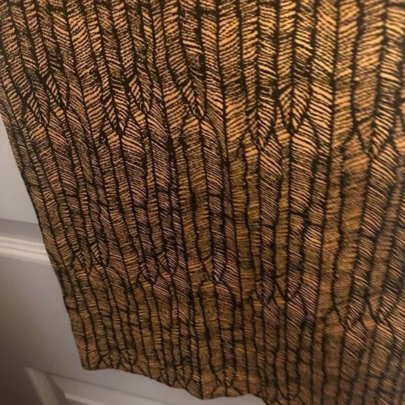 Niki Biki Orange and Black Patterned Tank Top - Picture 4 of 6